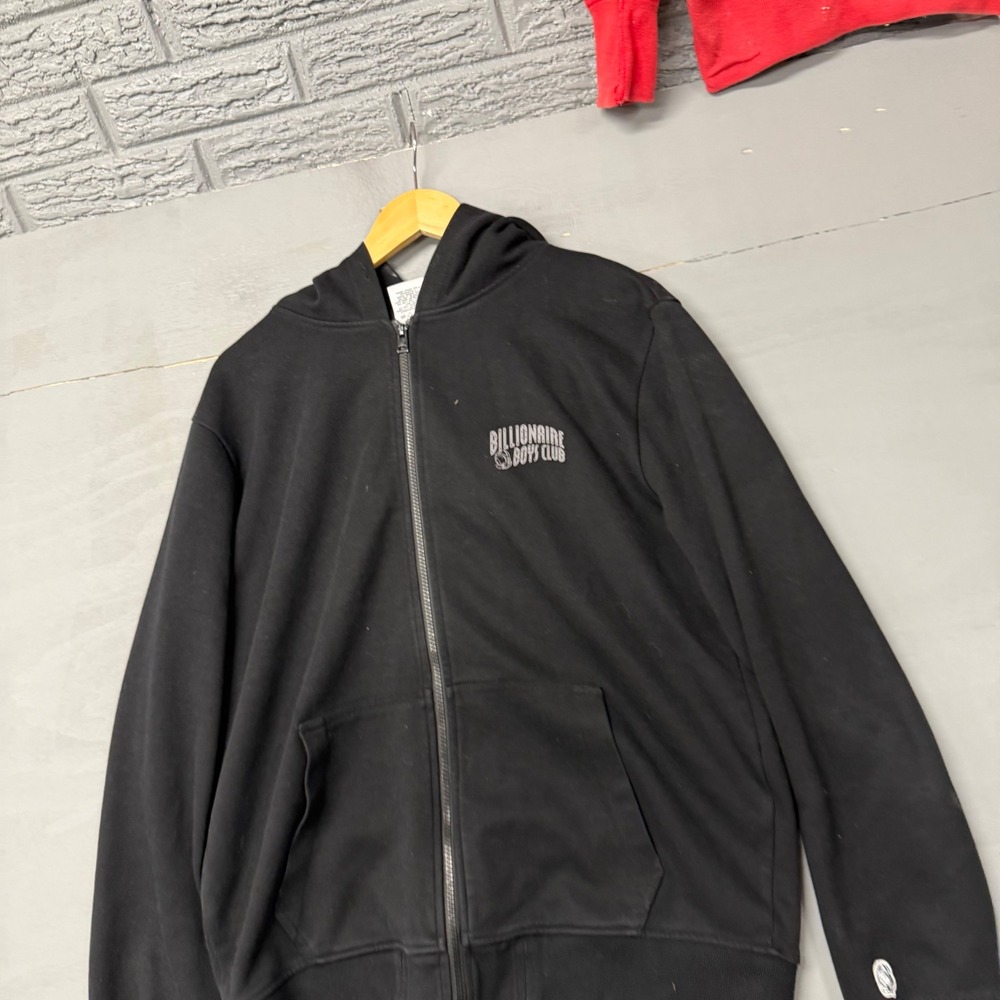 Billionaire Boys Club Mens Black Arch Logo Full‎ Zip Hoodie Sweatshirt Size L